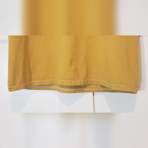 The Beatles 100% Cotton Tee Shirt Mustard Yellow Charcoal Gray Size S/M - Picture 4 of 7